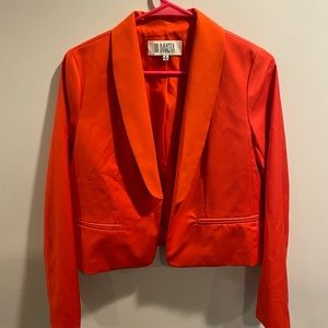 BB Dakota Cherry Red Cropped Blazer